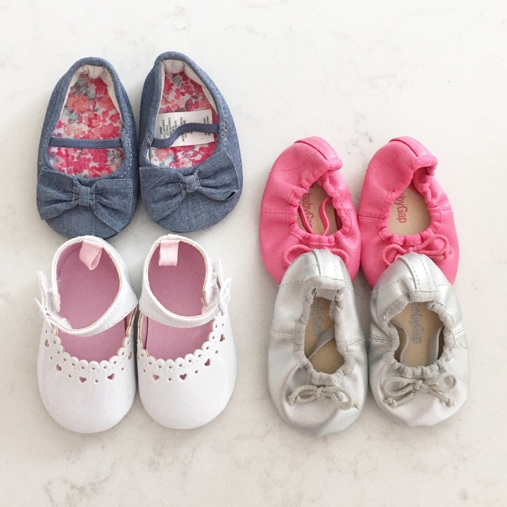 Baby Girl Crib Shoe Bundle 0-3M